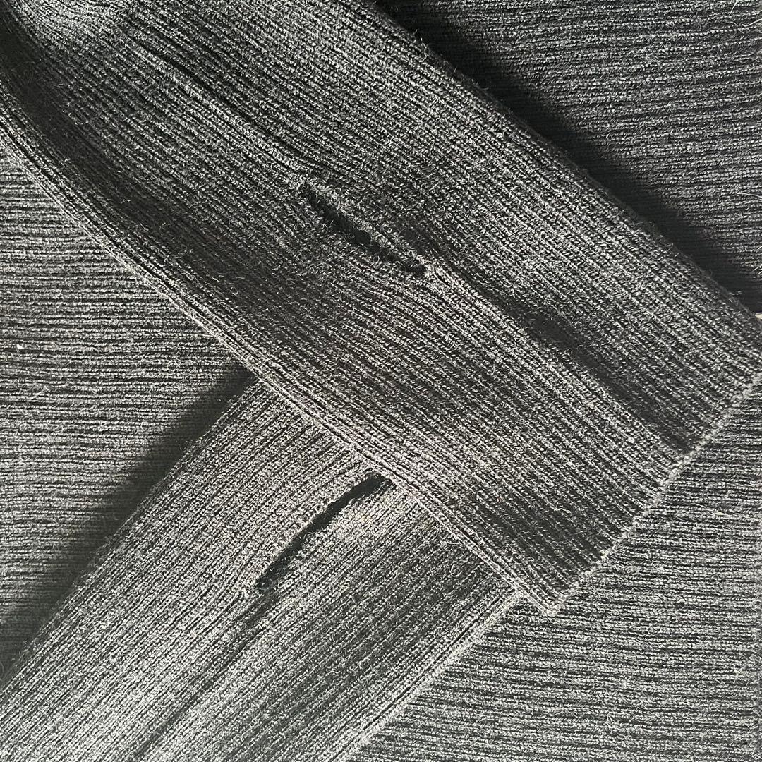 ★未使用級★L'AppartementボートネックRibKnit★指抜き★BK