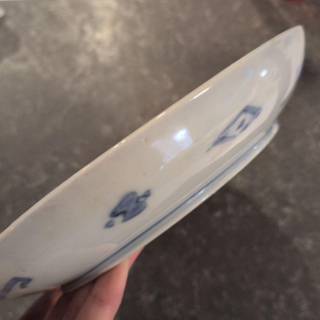 5枚セット　古伊万里　伊万里　色絵　金彩　ちどり　七寸皿　　骨董　時代物