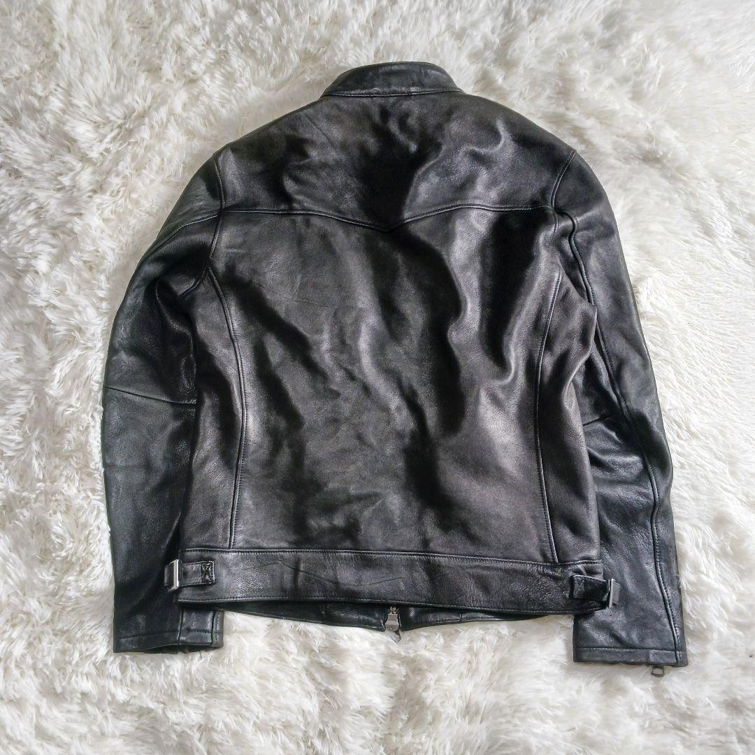 ジャックローズ　シングルライダース　5サイズ　ブラック　羊革