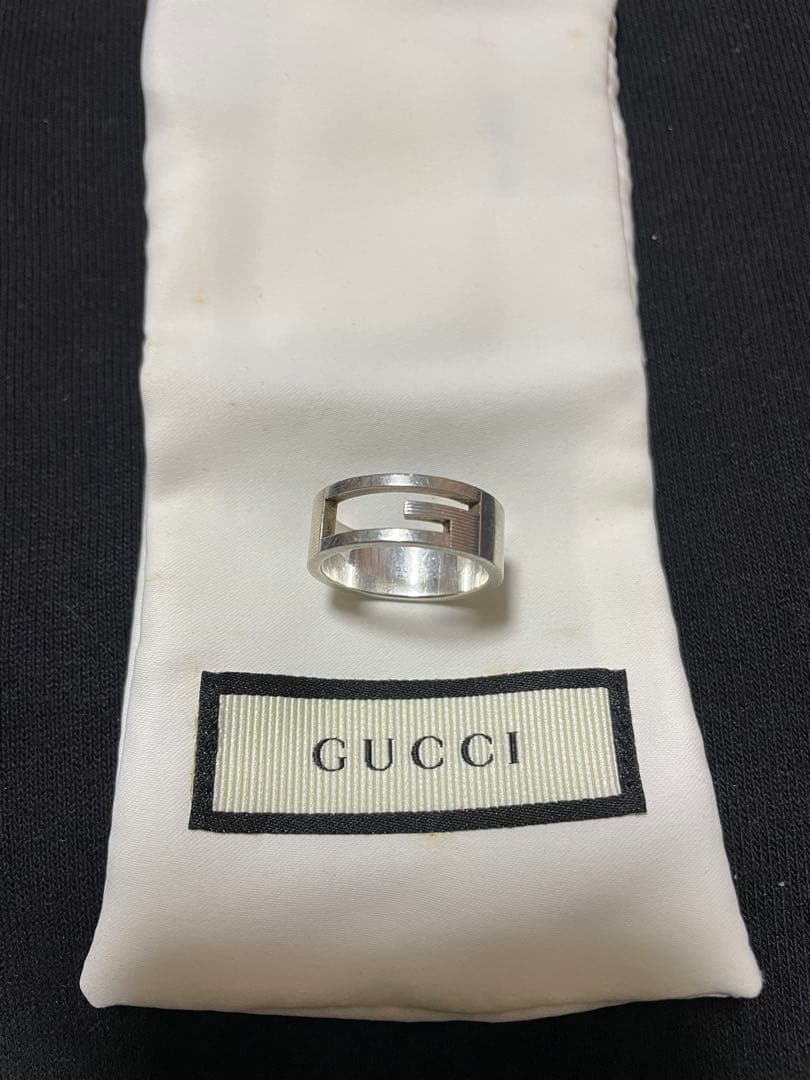 【最終価格】GUCCI グッチ ブランデッドG リング 21号シルバー925