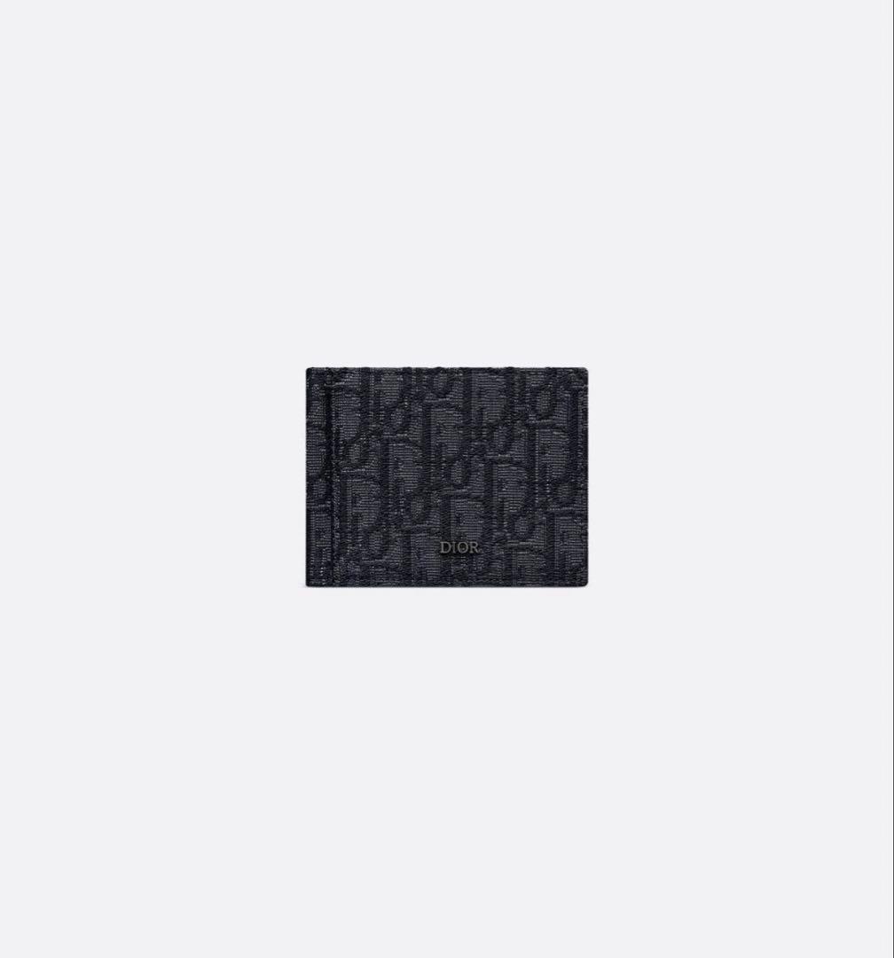 m*★様 【正規品・美品】Dior オブリーク マネークリップ ジャガード カー