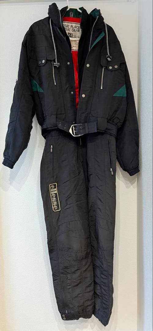 80s ellesse スキージャケット GOLDWIN製 L 上下セット
