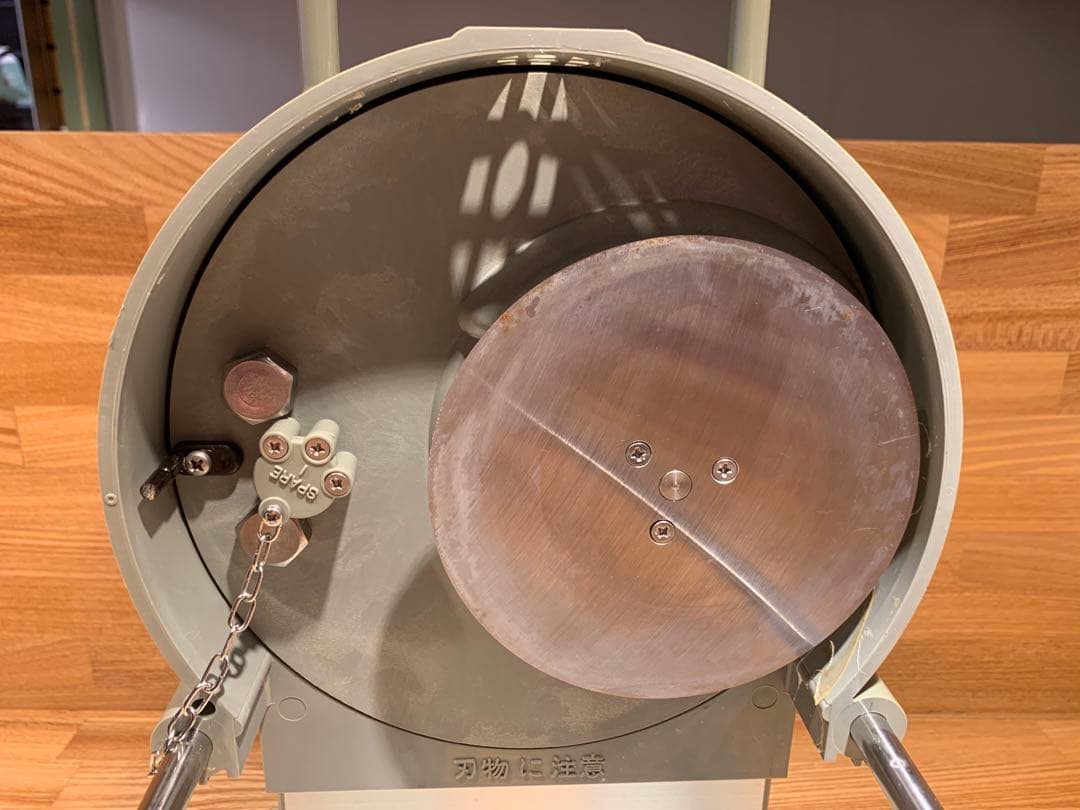 中古　千葉工業所　手動ネギ丸120 研磨機・替刃・ハス切り装置セット