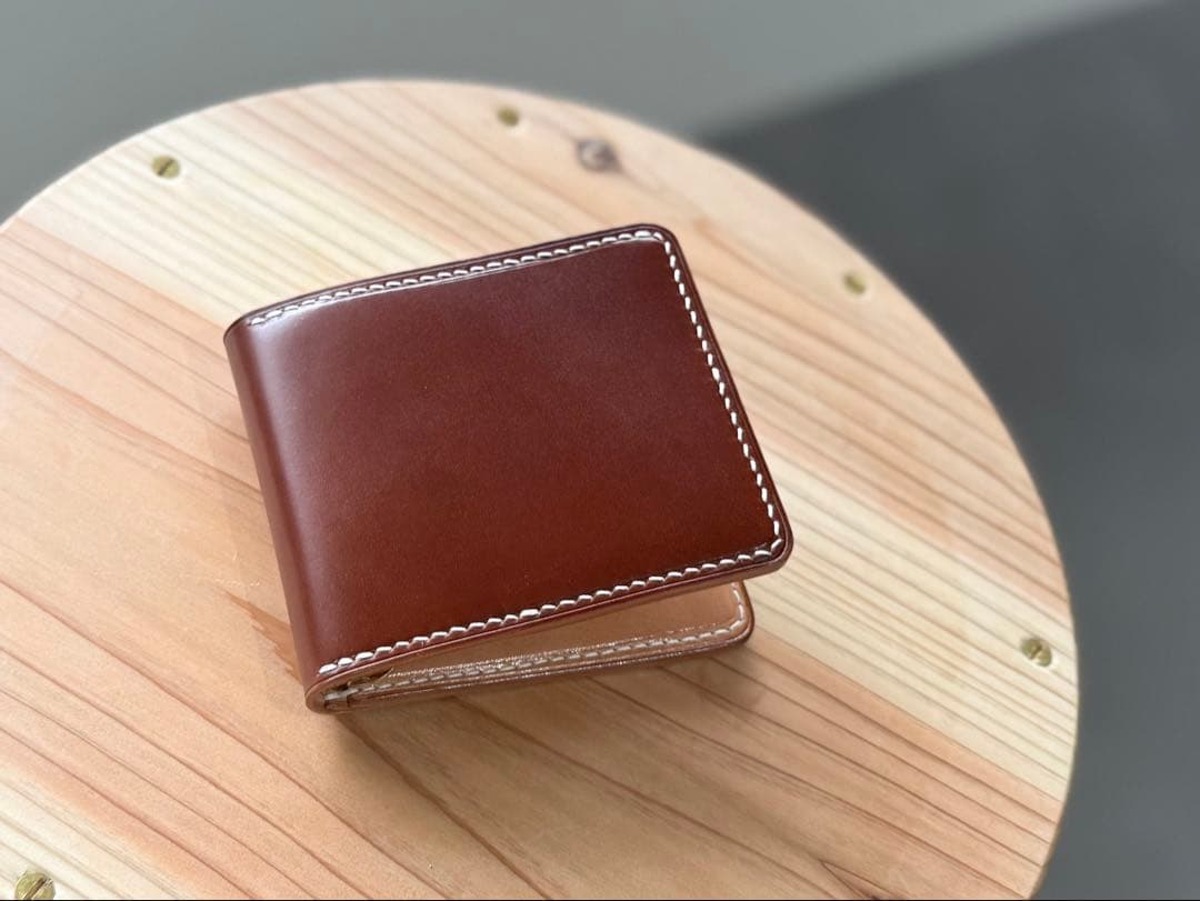 新喜皮革オイルコードバン　マネークリップ