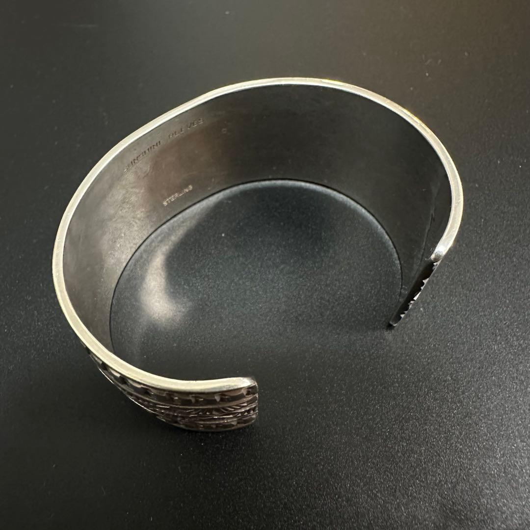 NAVAJO Sunshine Reeves スタンプワークバングル 27mm幅