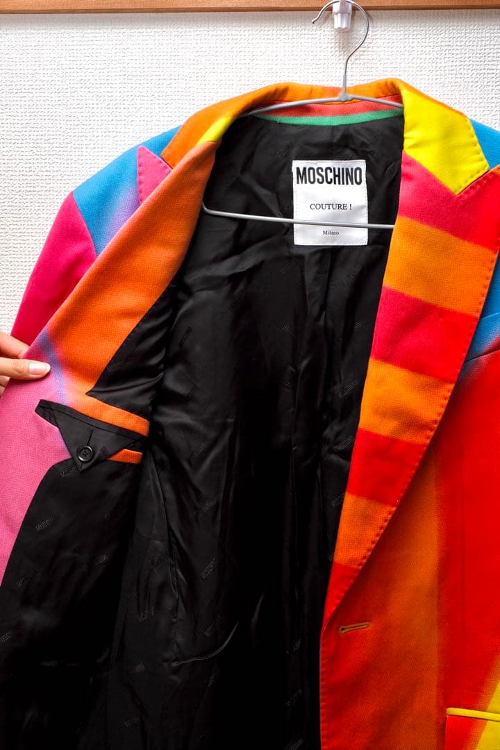 激レア　モスキーノ COUTURE ロングコート　カラフル　美品　ジャケット