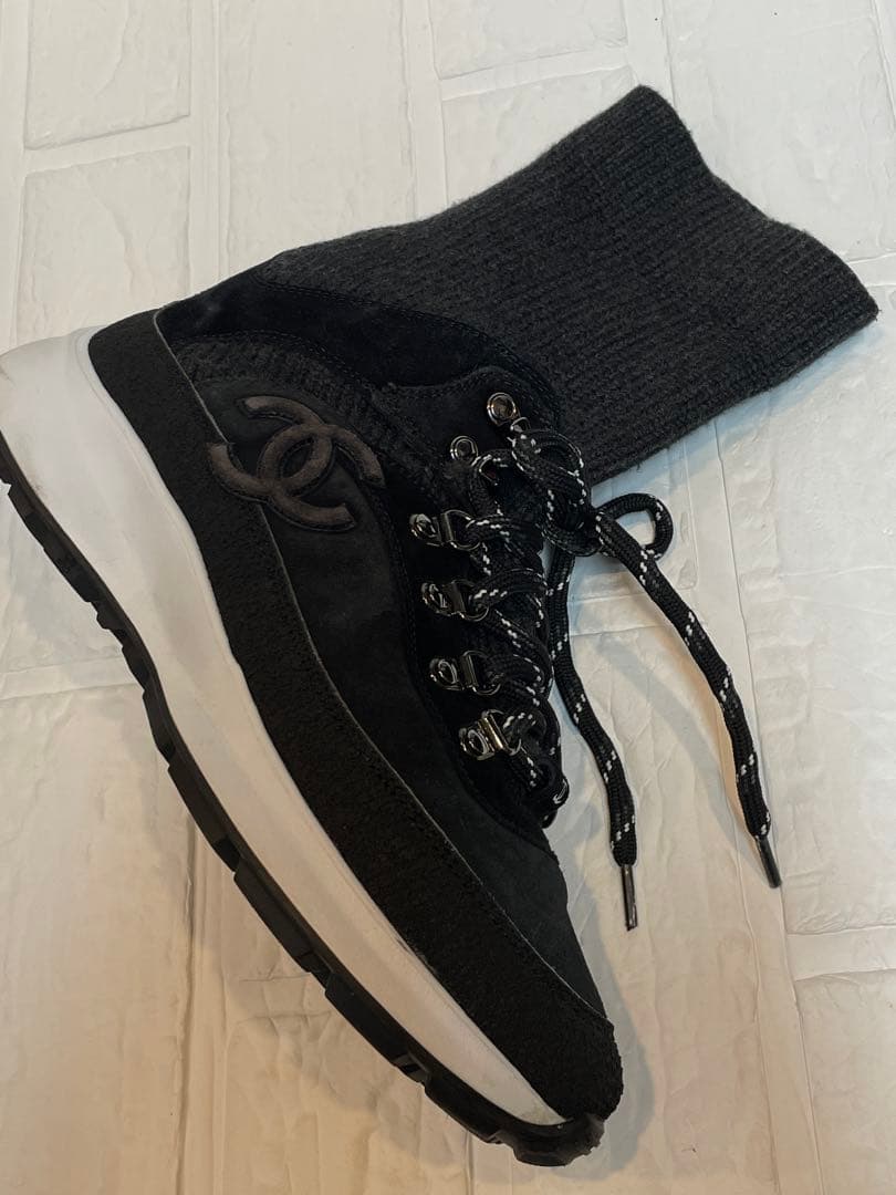 【美品】CHANELシャネル ソックスシューズ　スニーカー　❤︎