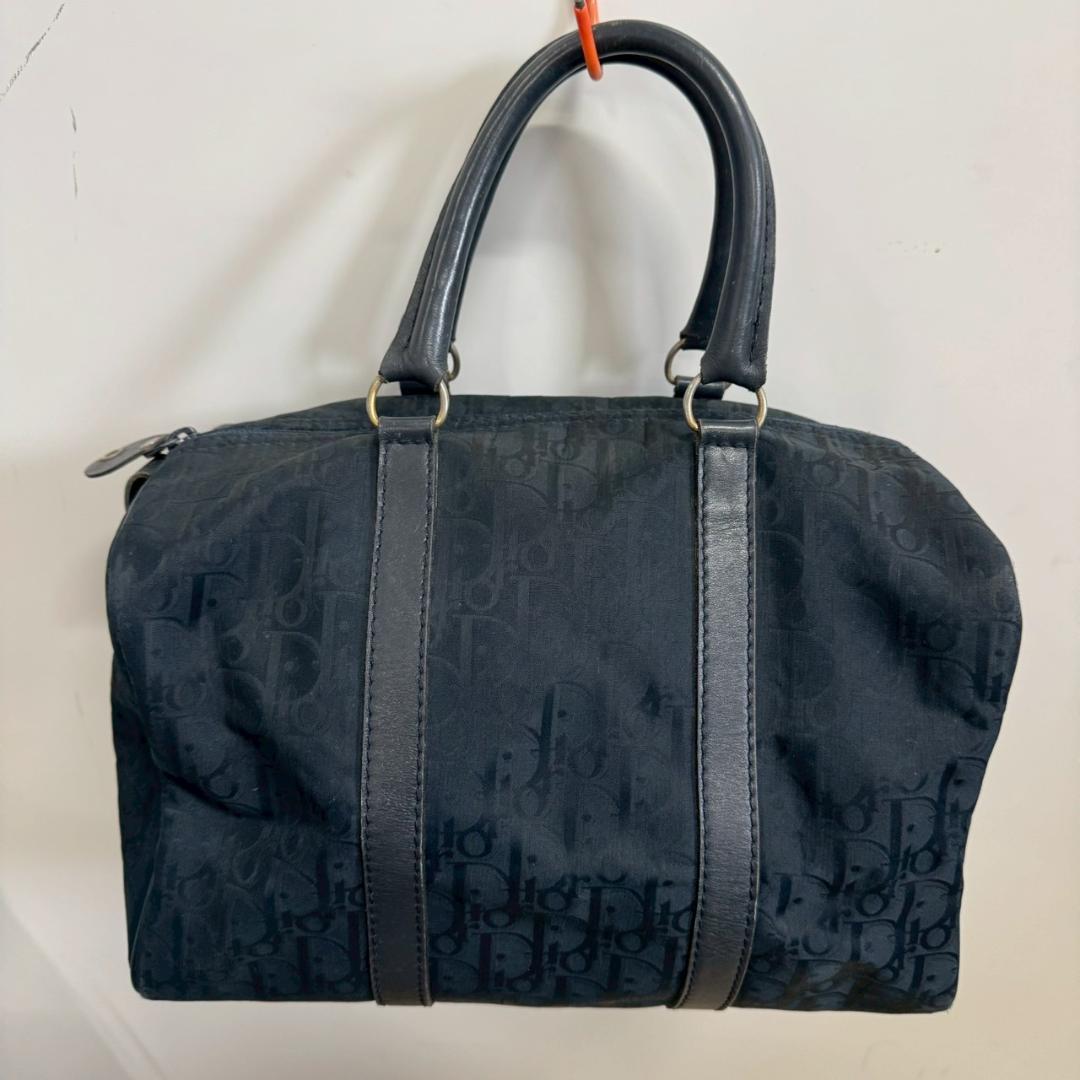 T◆ChristianDior　クリスチャンディオール　ボストンバッグ　ネイビー