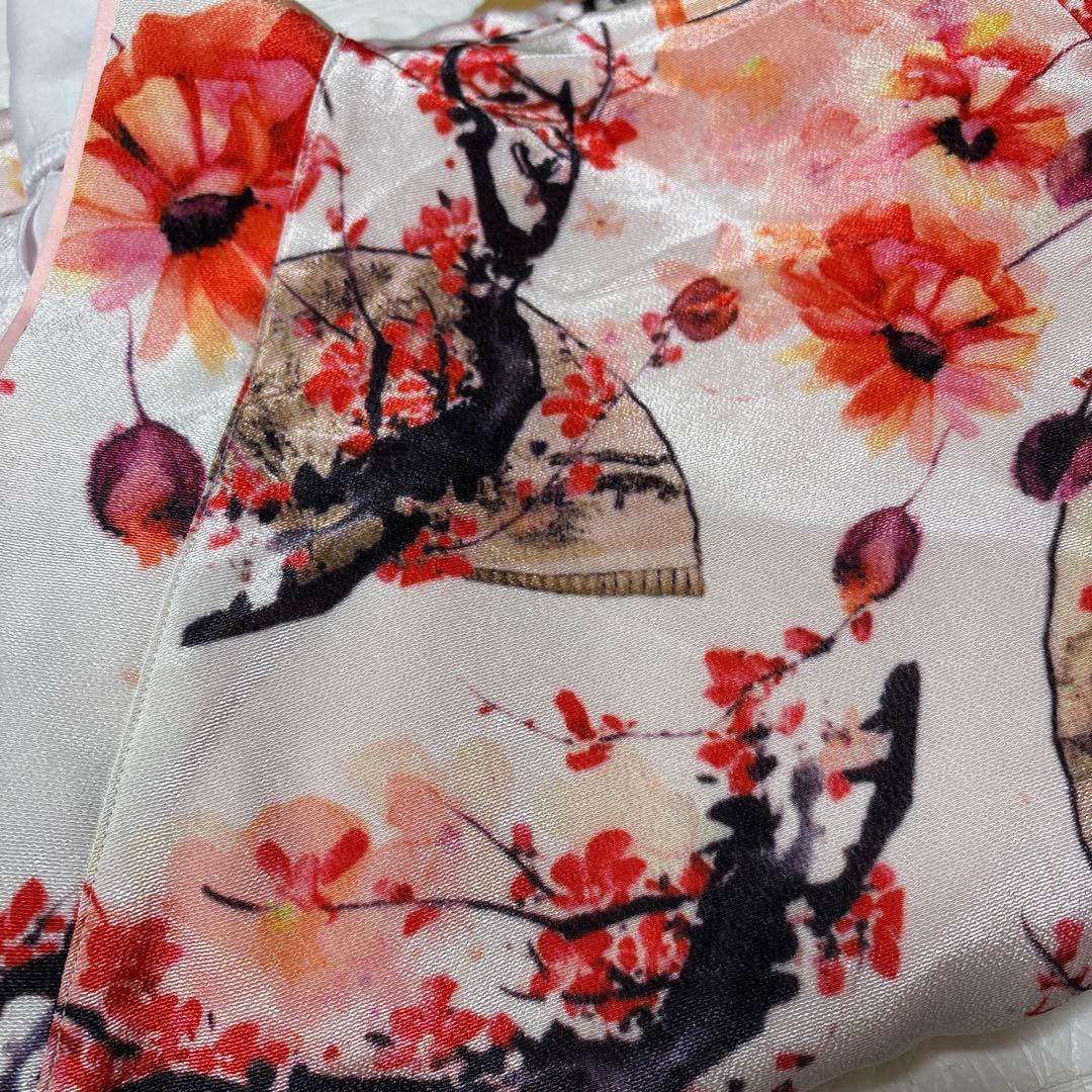 美品　スウィートマミー　袴　５点セット　卒業式　珊瑚　マスタード　Mサイズ　即日