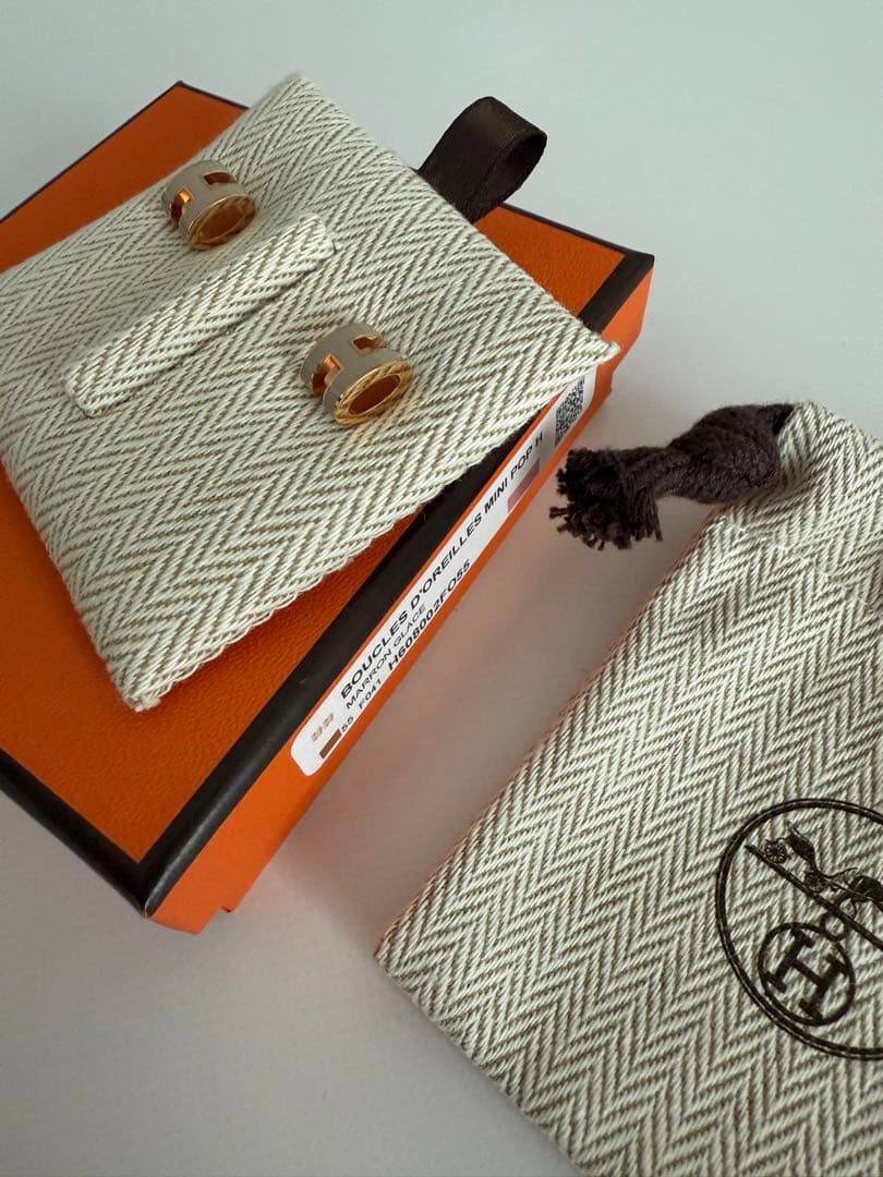 HERMES エルメス ミニポップh ピアス