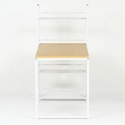 《新品・送料無料》ラック付きデスク ルール 奥行64cm メープル