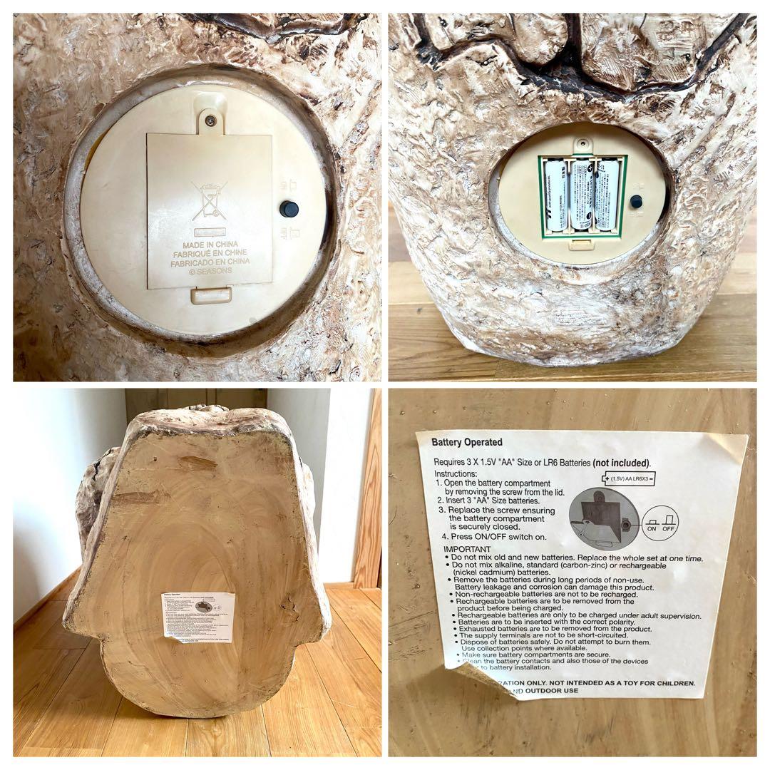 超大型 目が光る 喋る スカル ドクロ 髑髏 高さ約56cm 置物 オブジェ