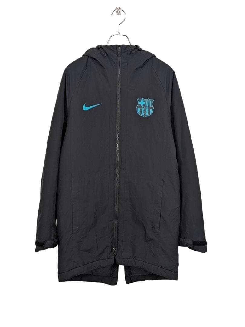 NIKE FCB バルセロナ　中綿 ロングコート S サッカー ベンチコート