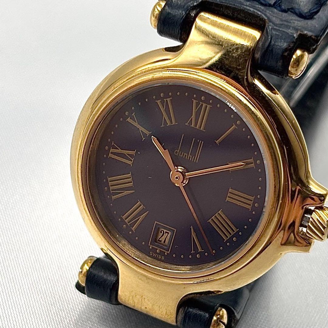 稼働品 ダンヒル Dunhill 腕時計 レディース ミレニアム ゴールドy2k