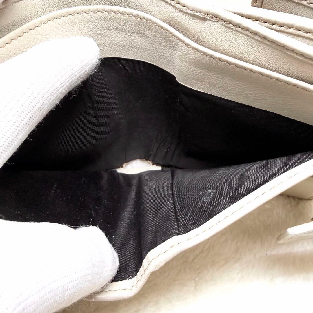 美品　GUCCI グッチ ヴィンテージ シェリーリボン 折り財布 GG柄 箱付