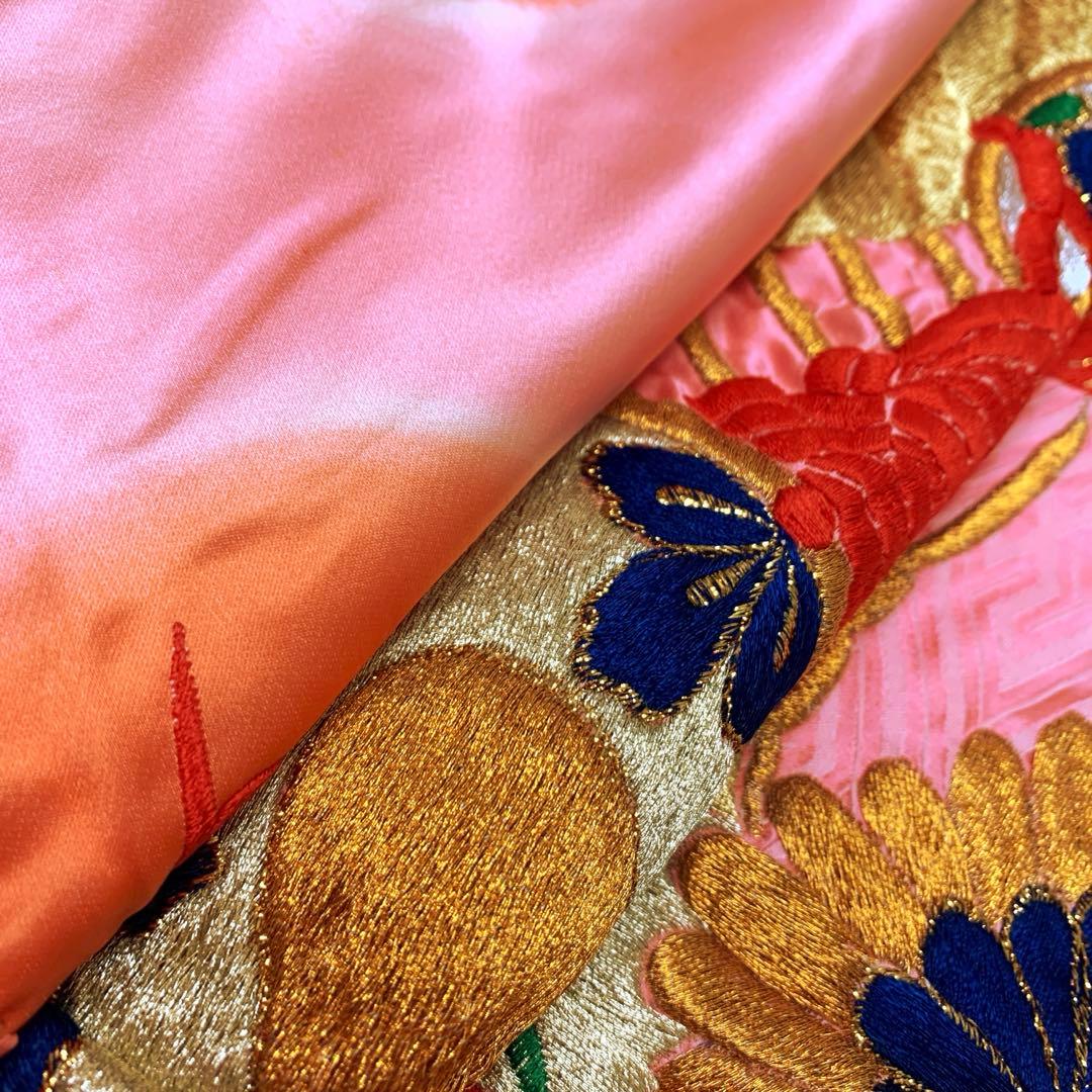 【売切値下げ】512zu45☆振袖 総刺繍 金糸☆成人式 お正月 初釜 リメイク