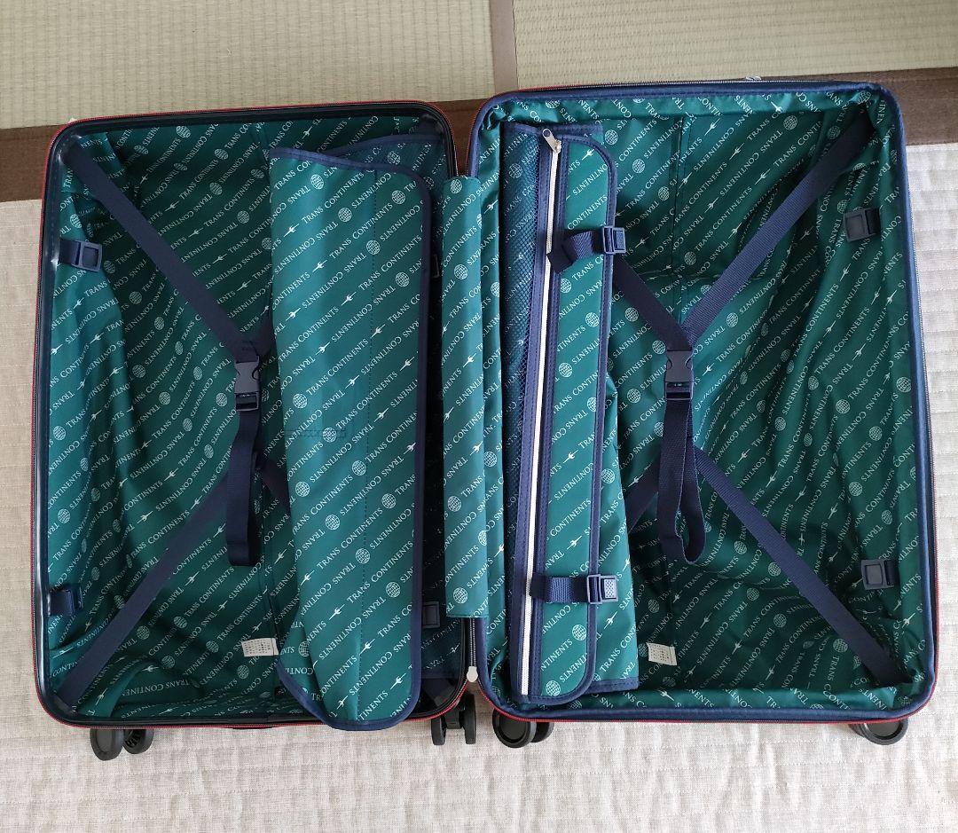 TRANS CONTINENTS 中型キャリーケース ダークブルー