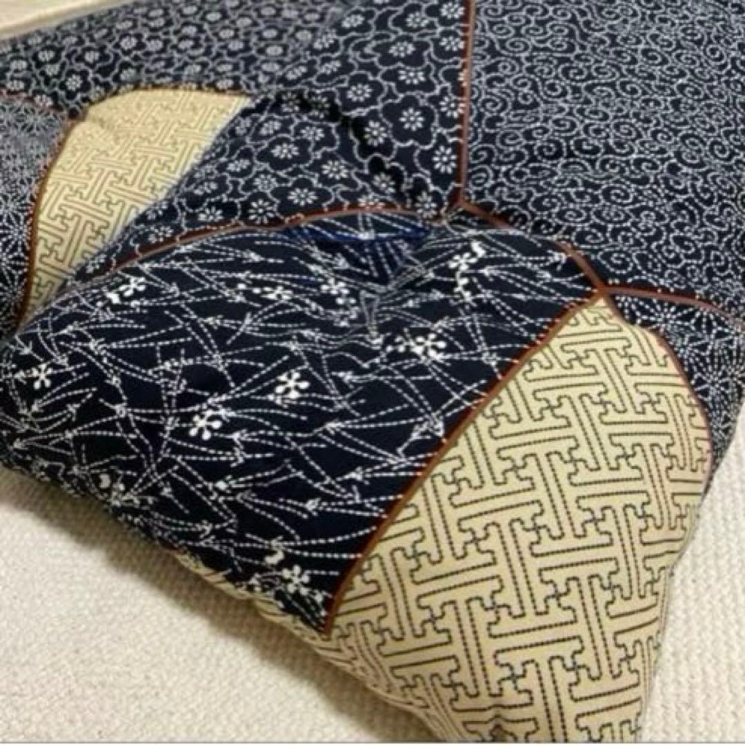 寺子屋 長座布団 長枕 真綿100% 和柄新品未使用 アジアン 和風 昼寝枕
