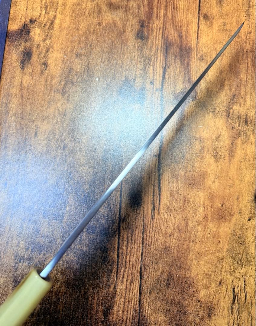 【堺打刃物】祥太郎作　刺身　柳刃　包丁　9寸　白二鋼 紫檀八角白水牛柄