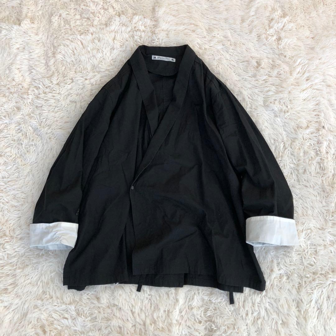 Sasquatchfabrix.　羽織シャツ　カンフーシャツ　作務衣　ブラック黒
