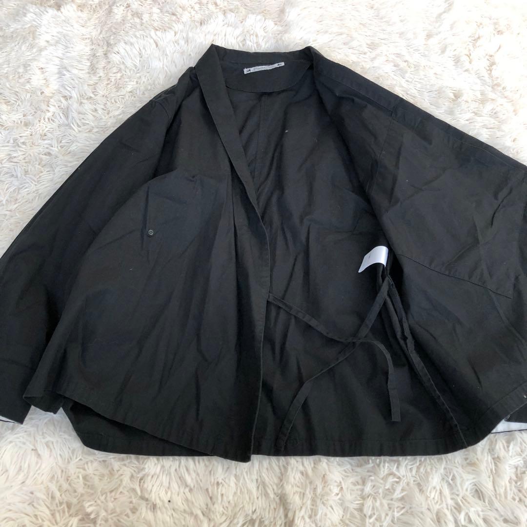 Sasquatchfabrix.　羽織シャツ　カンフーシャツ　作務衣　ブラック黒