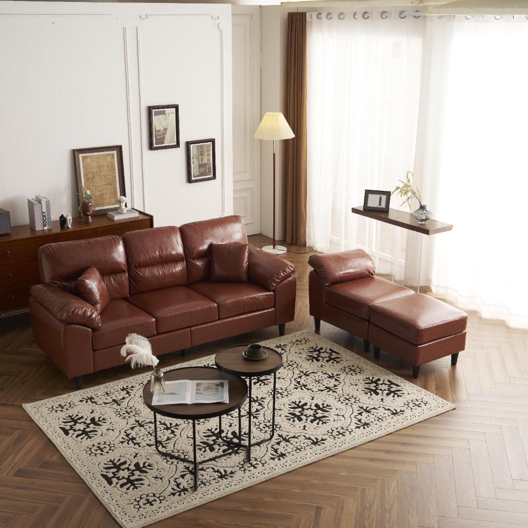 5人掛けソファ ソファーセット　クッション・肘付き コーナー ローソファー