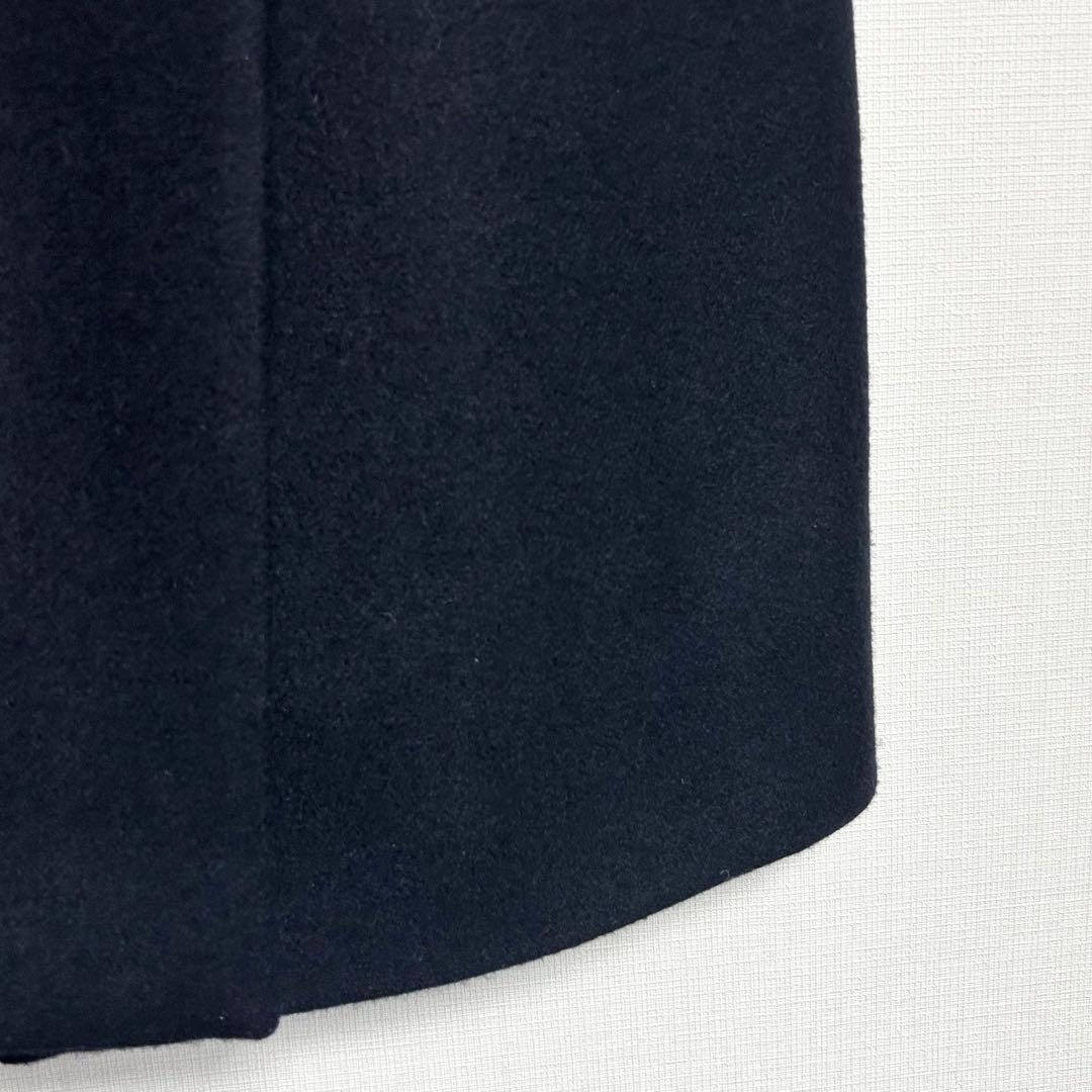 【Mixury ミグジュアリー】ウールカシミヤ ロングコート　ネイビー　38