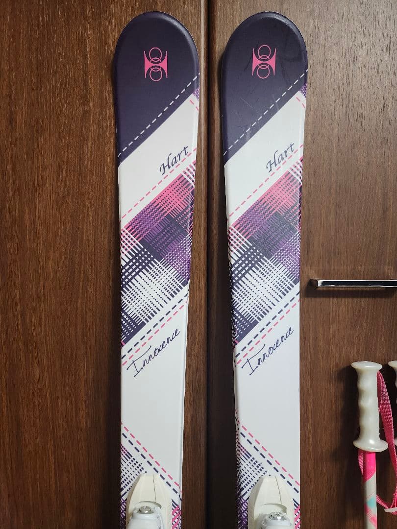 子供スキー板セット　スキー板138cm ブーツ 23cm ストック　95cm