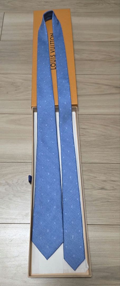 LOUIS VUITTON ネクタイ ネイビー 7cm