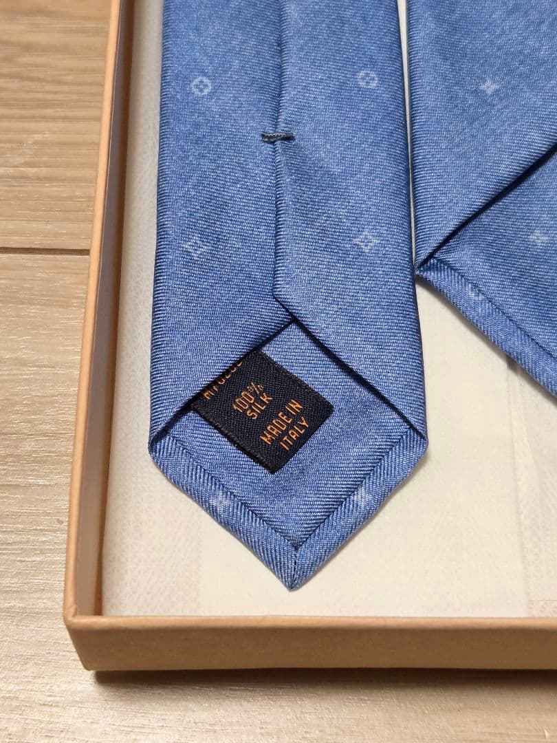 LOUIS VUITTON ネクタイ ネイビー 7cm