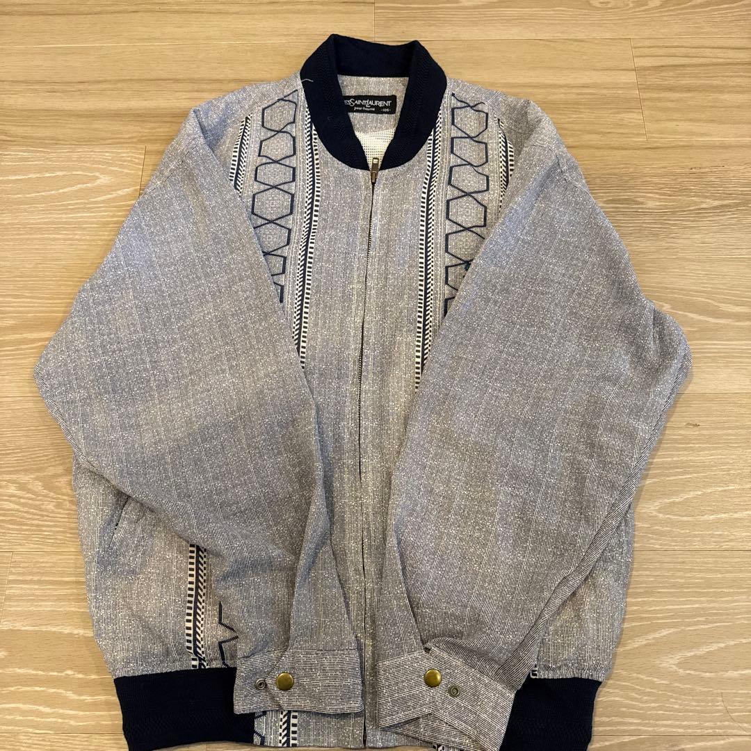 Yves Saint Laurent グレー ジャケット イブサンローラン古着