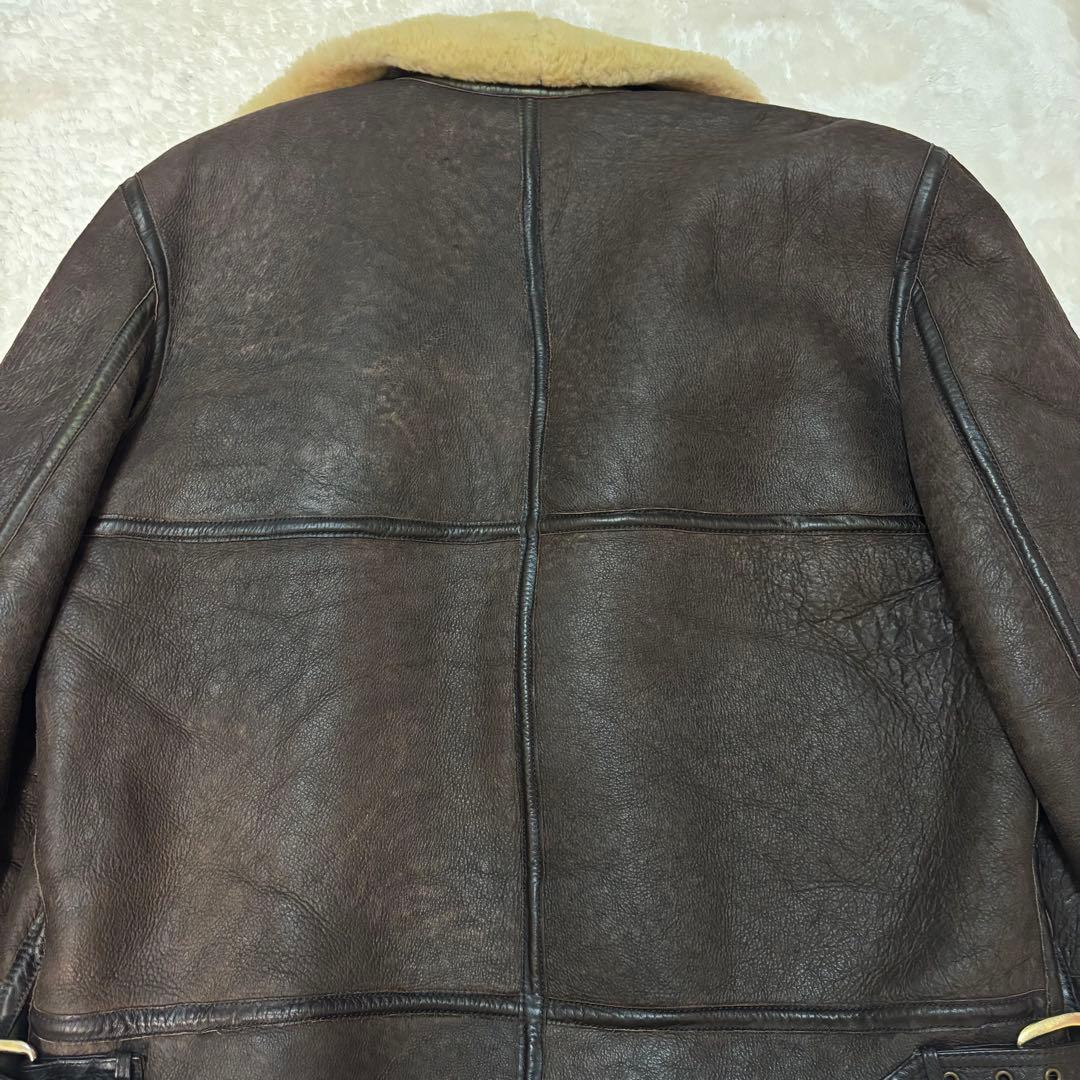 【激レア・美品】B-3 ムートンフライトジャケットL 極厚　短丈　Y2K
