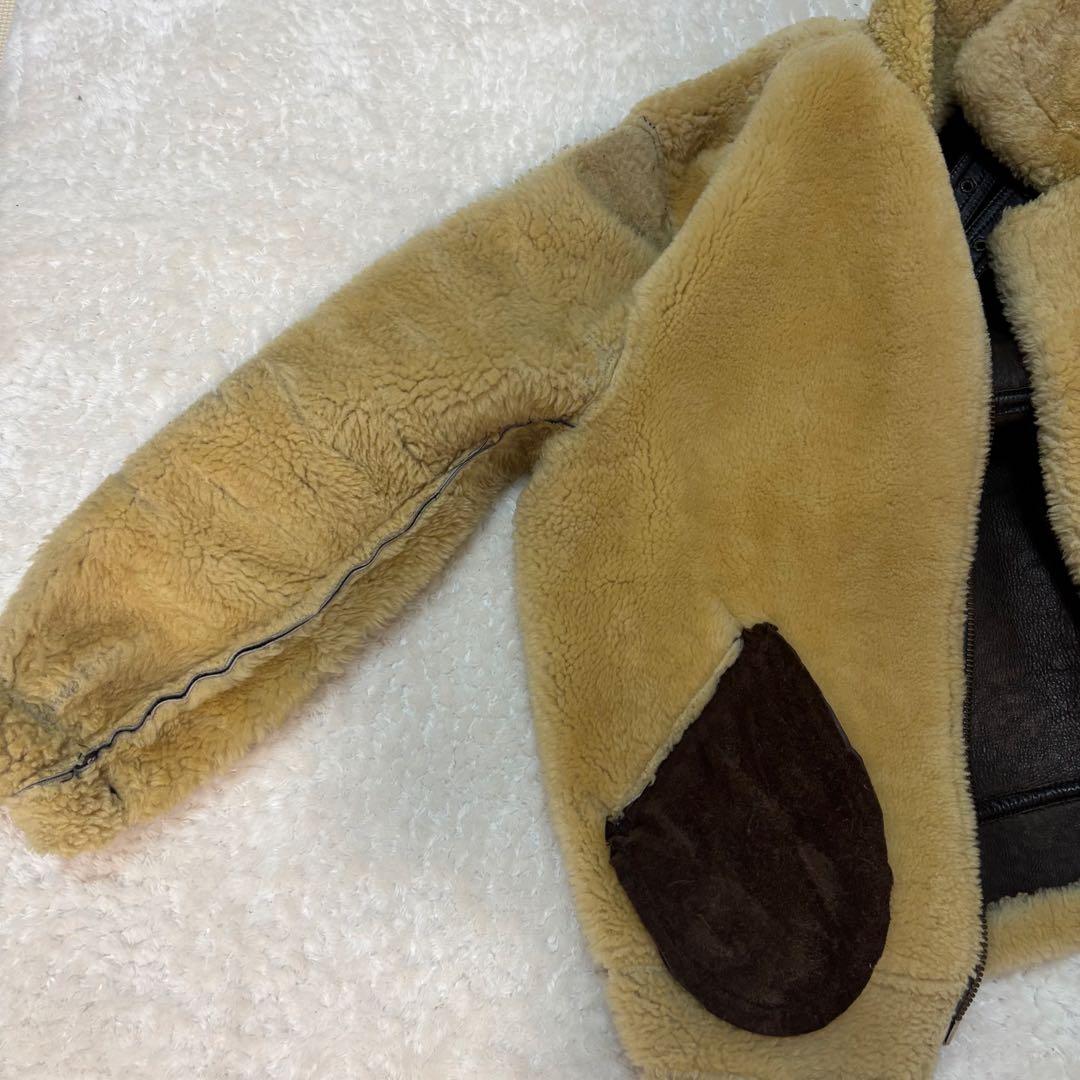 【激レア・美品】B-3 ムートンフライトジャケットL 極厚　短丈　Y2K