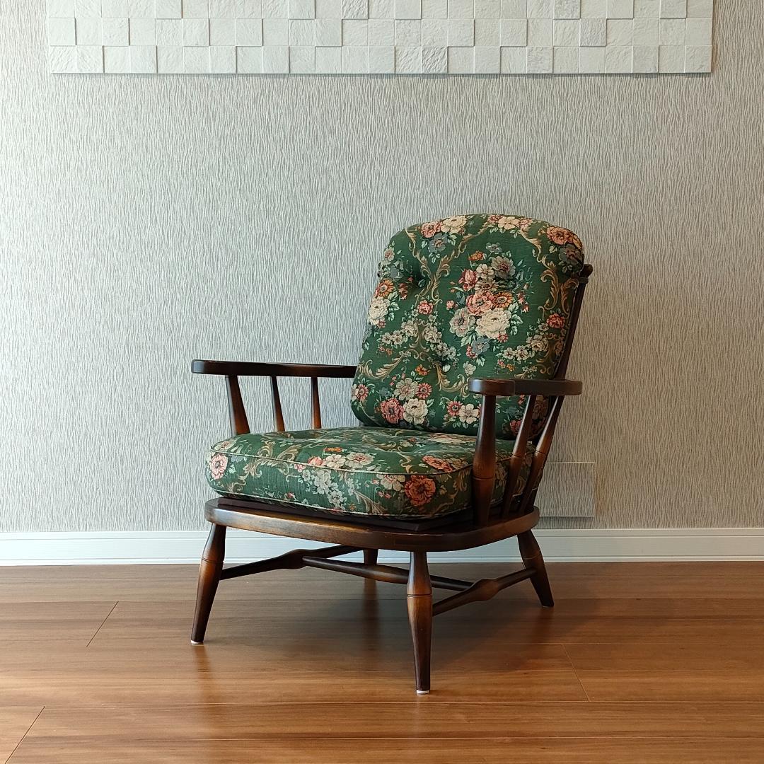 飛騨産業　のりくら　一人掛けソファ　アームチェア　キツツキ　アンティーク