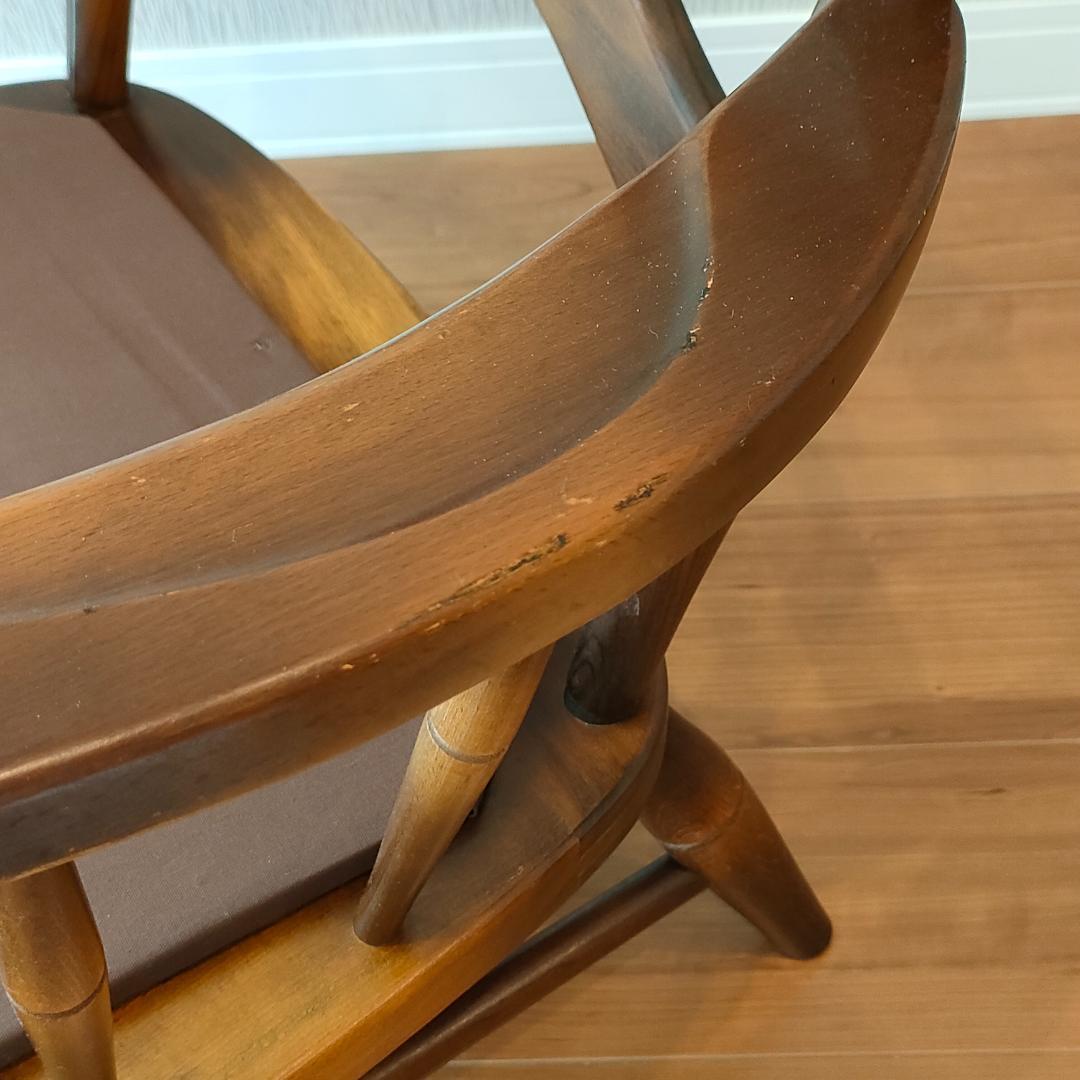 飛騨産業　のりくら　一人掛けソファ　アームチェア　キツツキ　アンティーク