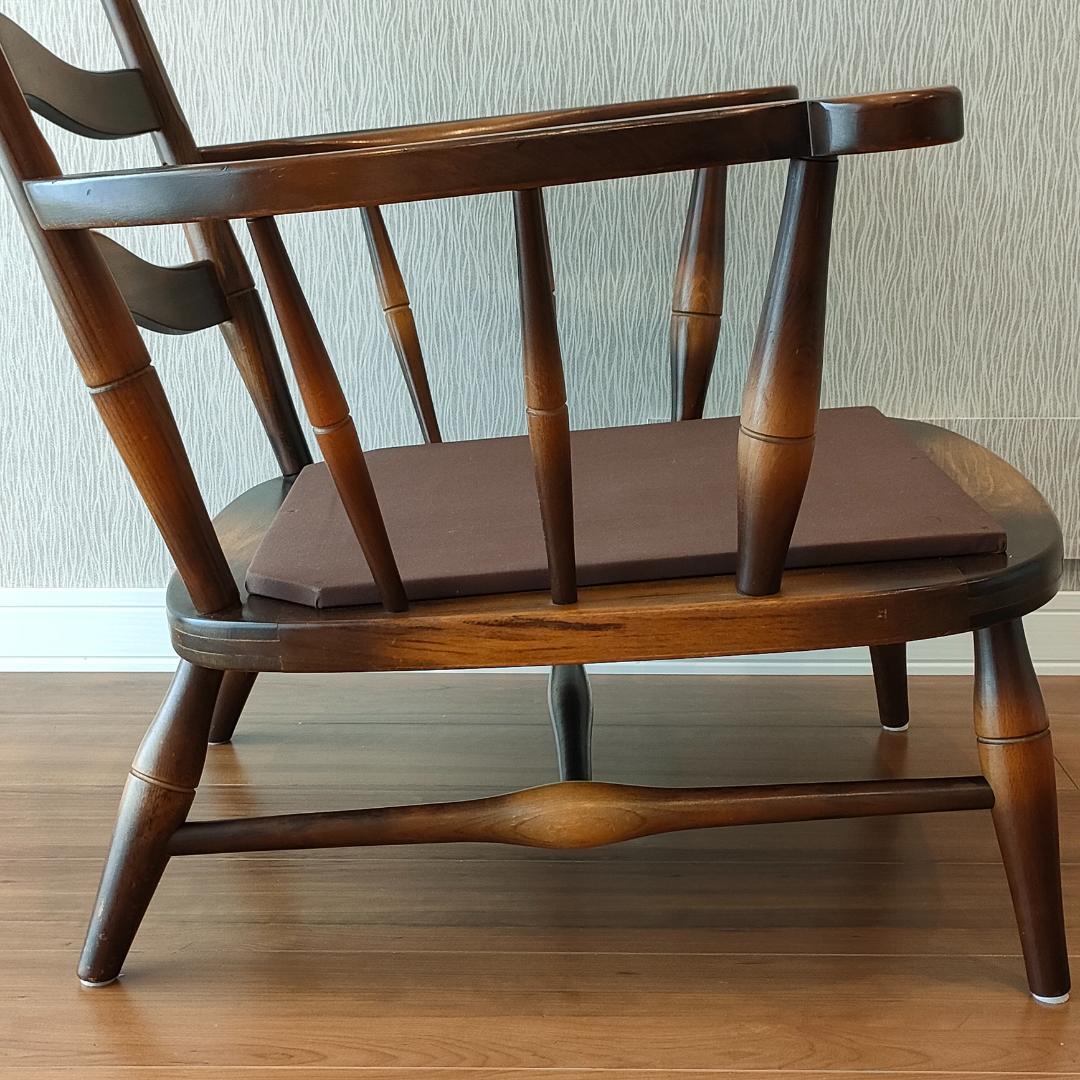 飛騨産業　のりくら　一人掛けソファ　アームチェア　キツツキ　アンティーク