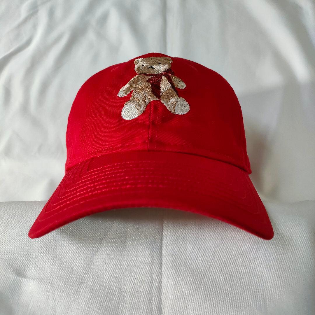 希少 ピンクハウス×ニューエラ 920 テディベア 刺繍 パッチ 赤