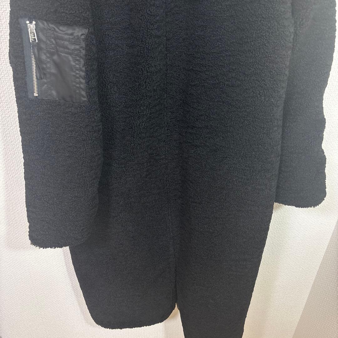 LASUD ファーボアコートブラック未使用品　サイズ9号定価34000円タグ付き