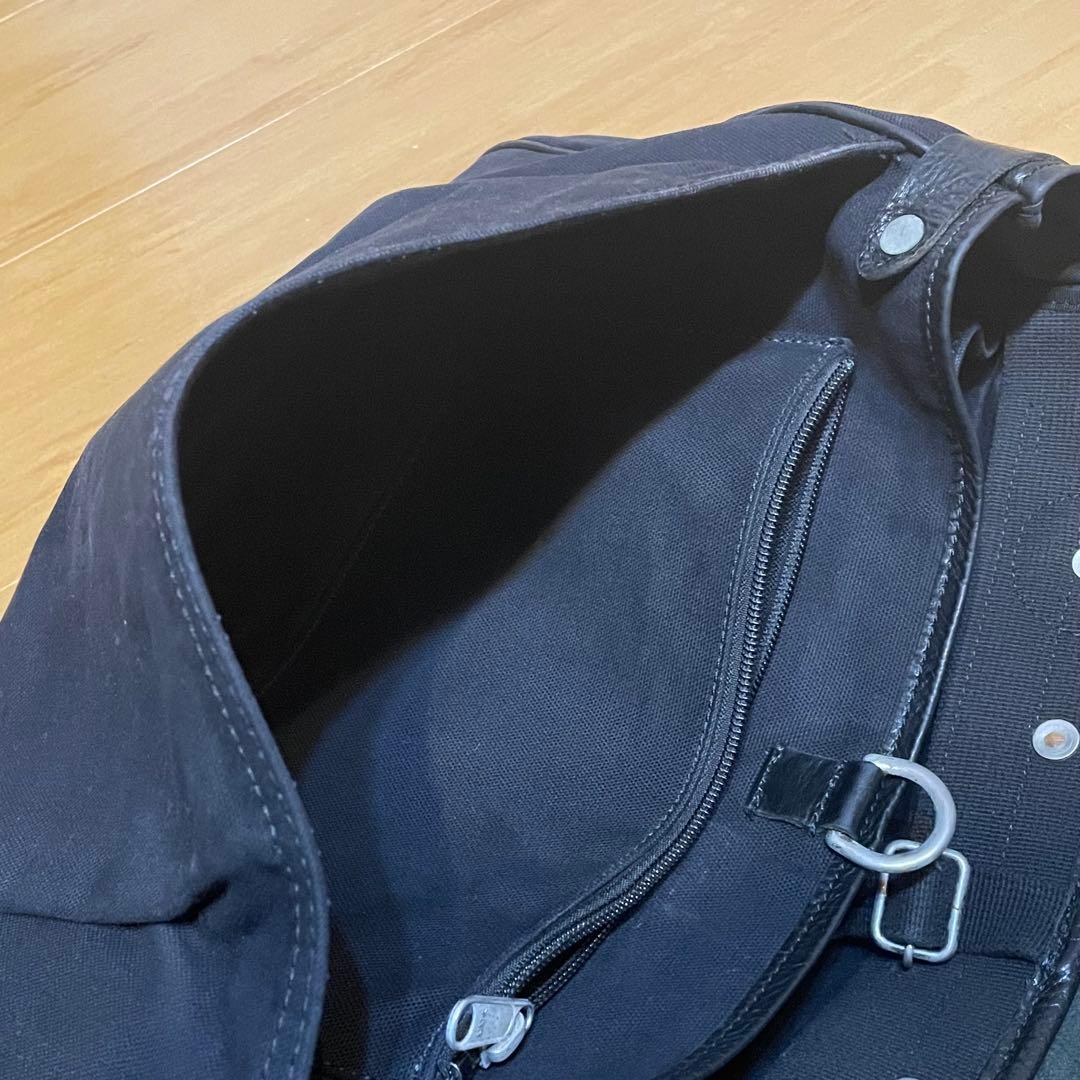 ARTS&CRAFTS ショルダーバッグ レザー キャンバス 重厚感 本革 牛革