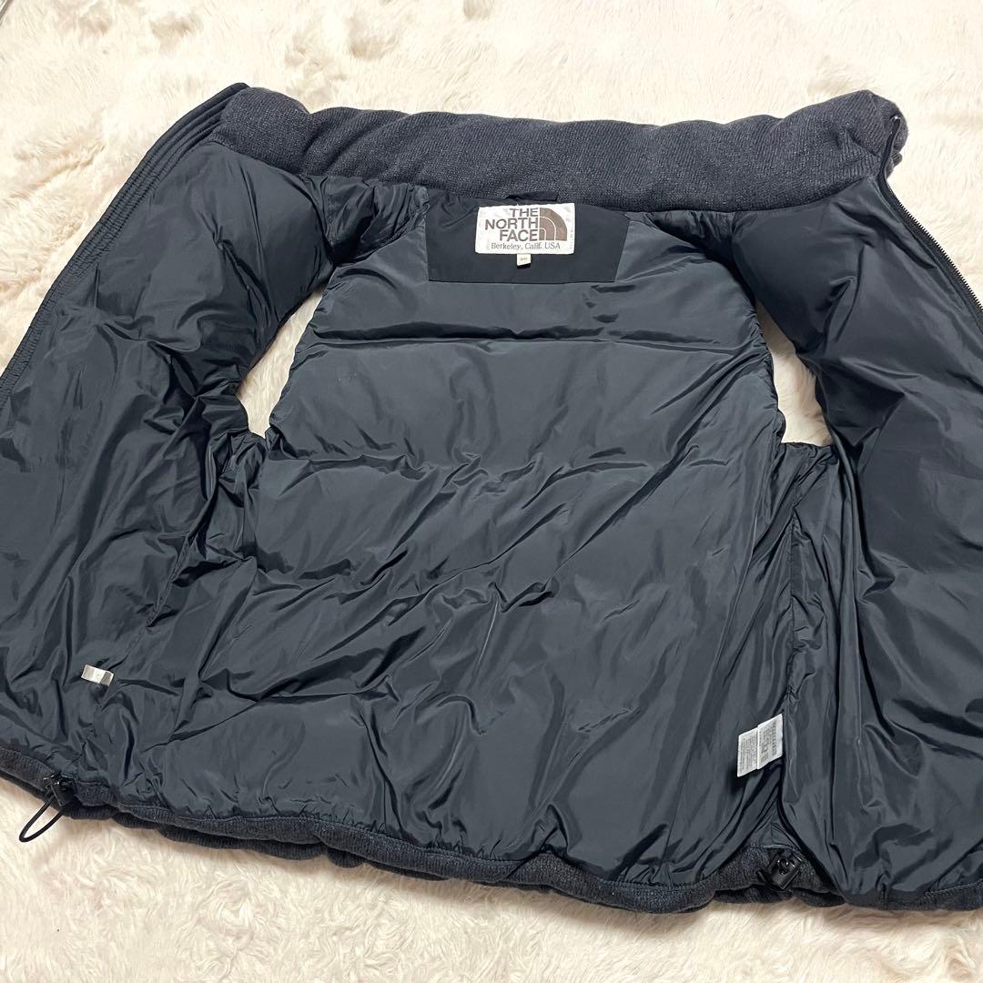 【THE NORTH FACE】ダウンベスト 700フィルパワー 黒/グレー切替
