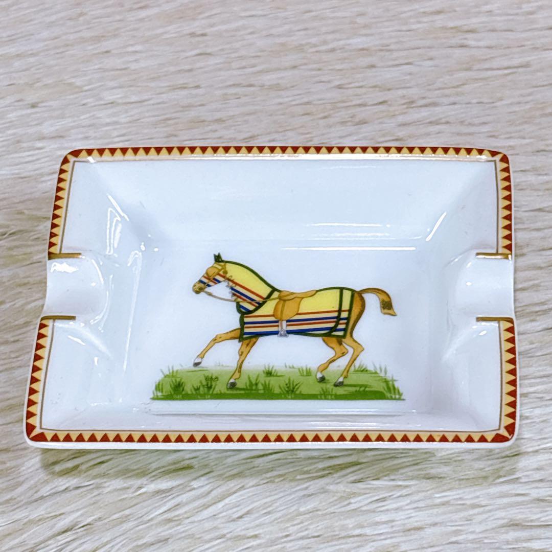✨新品・未使用✨HERMES エルメスアッシュトレイ灰皿4客セット馬デザイン