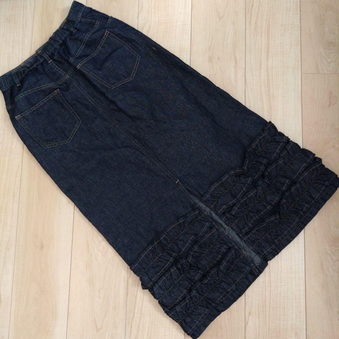 ジェーンマープル　コットンリネンデニムスカート