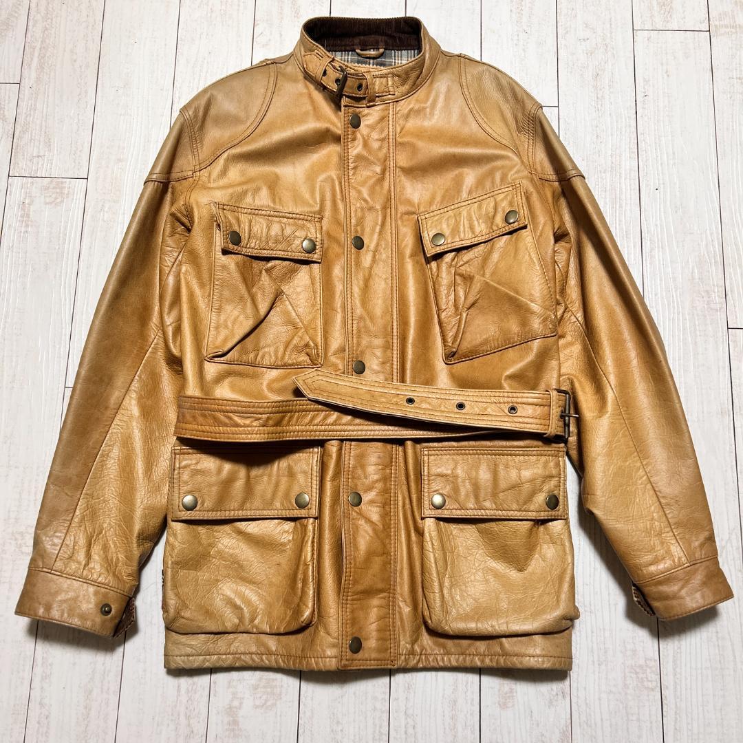 Schott ショット レザージャケット モーターサイクルジャケット キャメル