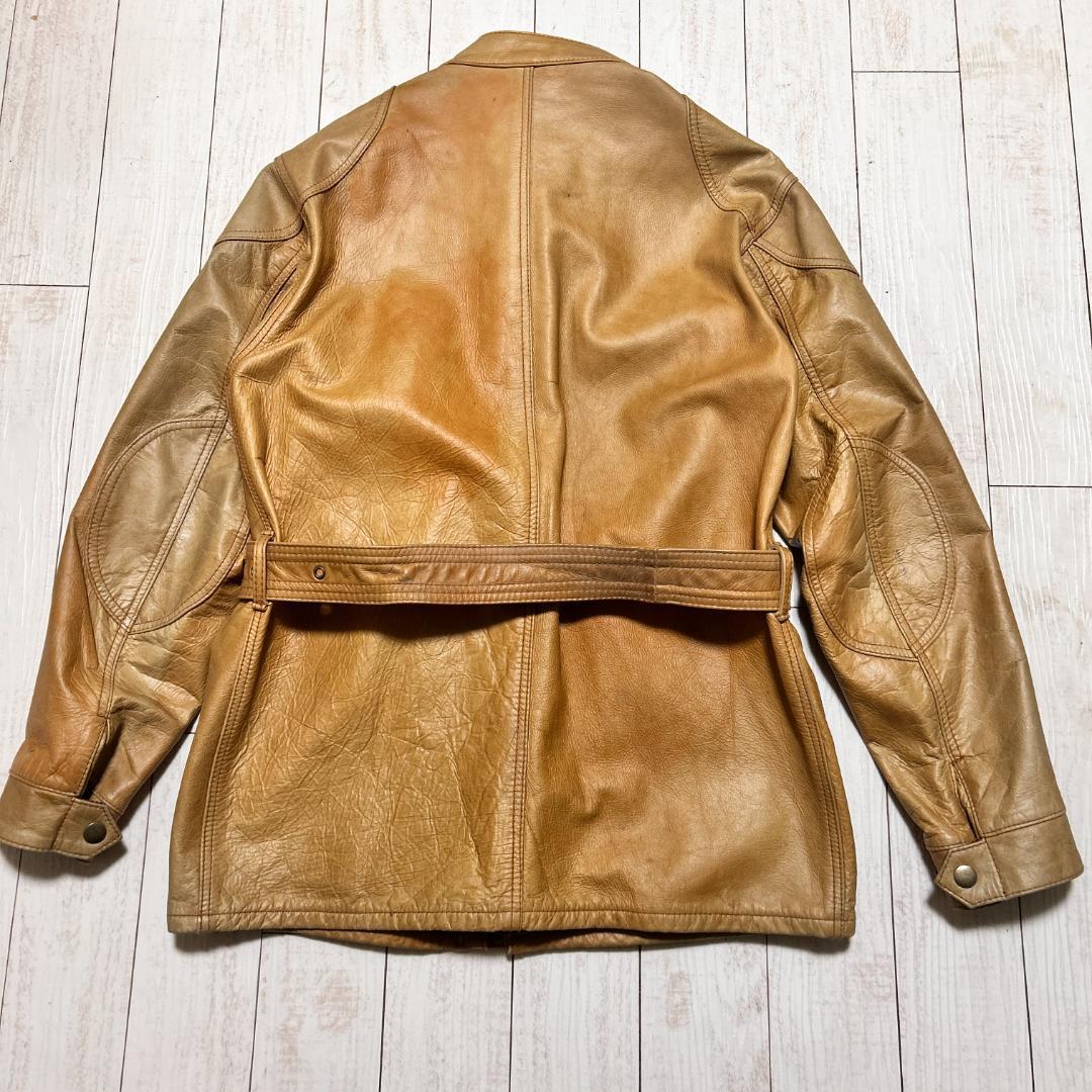 Schott ショット レザージャケット モーターサイクルジャケット キャメル