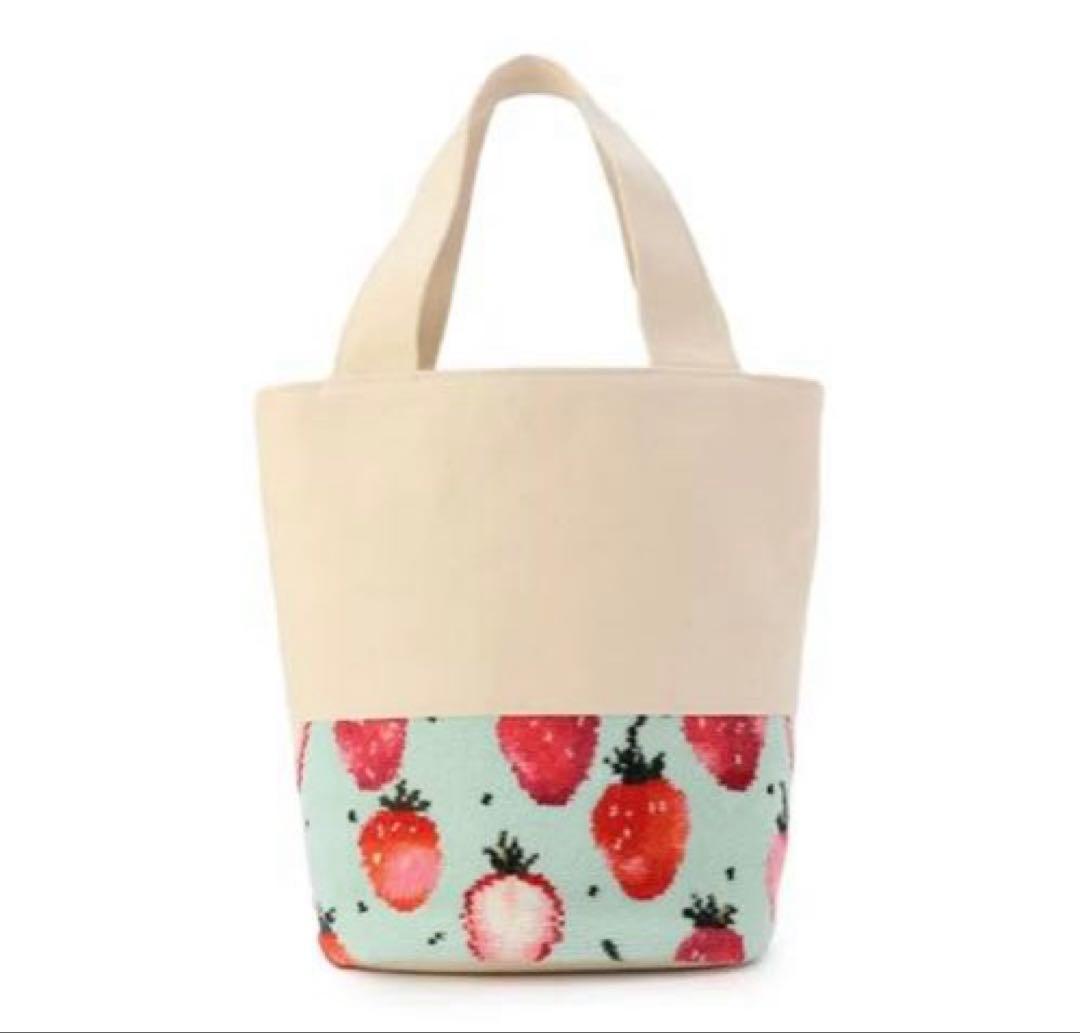 1回使用　LOVERARY BY FEILER ストロベリードット　トートバッグ