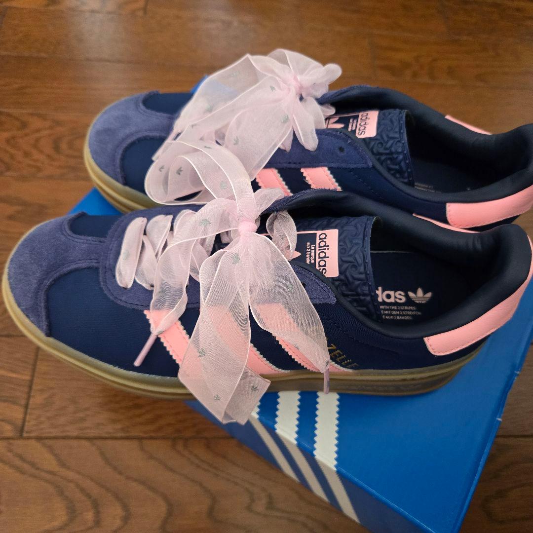 adidas Originals ガゼルボールド　ネイビー　oribbon