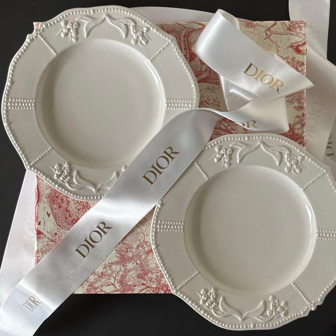 ディオール　メゾン　リリー ディオール　デザートプレート　すずらん　2枚セット