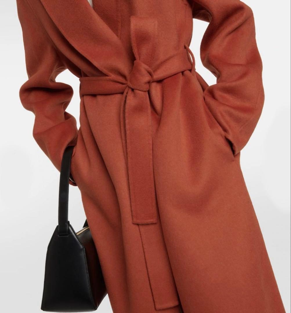 新品タグ付◆JOSEPH ダブルフェイスカシミヤコート38 シナモンカラー21万