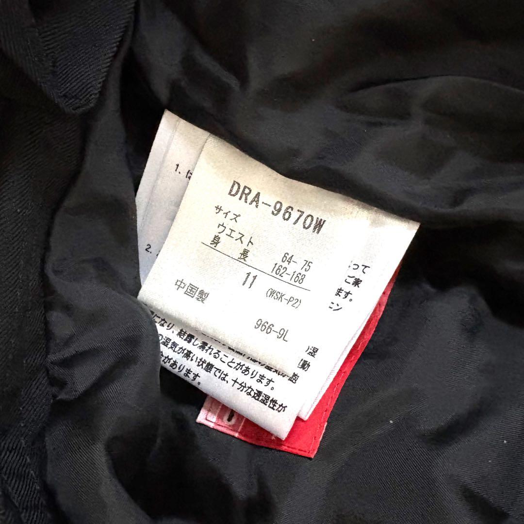 美品☆DESCENTE デサント スキーウェア　上下セット　11号　ブラック　黒