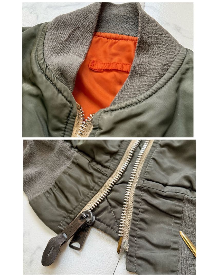 80s 初期 USA製 ALPHA MA-1 IDEAL フライトジャケット